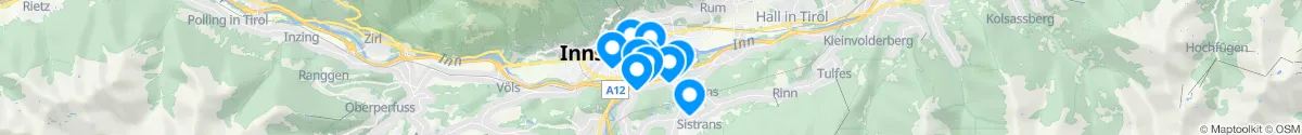 Kartenansicht für Apotheken-Notdienste in der Nähe von Amras (Innsbruck  (Stadt), Tirol)